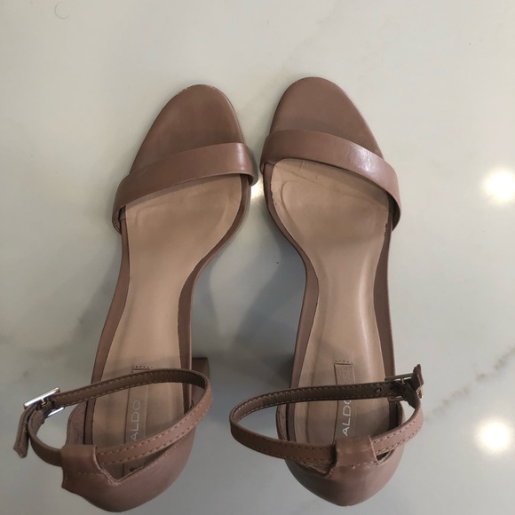 Aldo Nude Strap Heels (4” Heel) - Picture 10 of 10